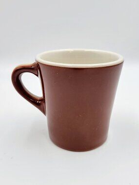 Vintage Mug Cup Restaurant Ware Brown Read
